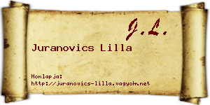 Juranovics Lilla névjegykártya